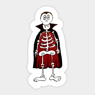 Skeleton Count Dracula - King of the Vampires Sticker